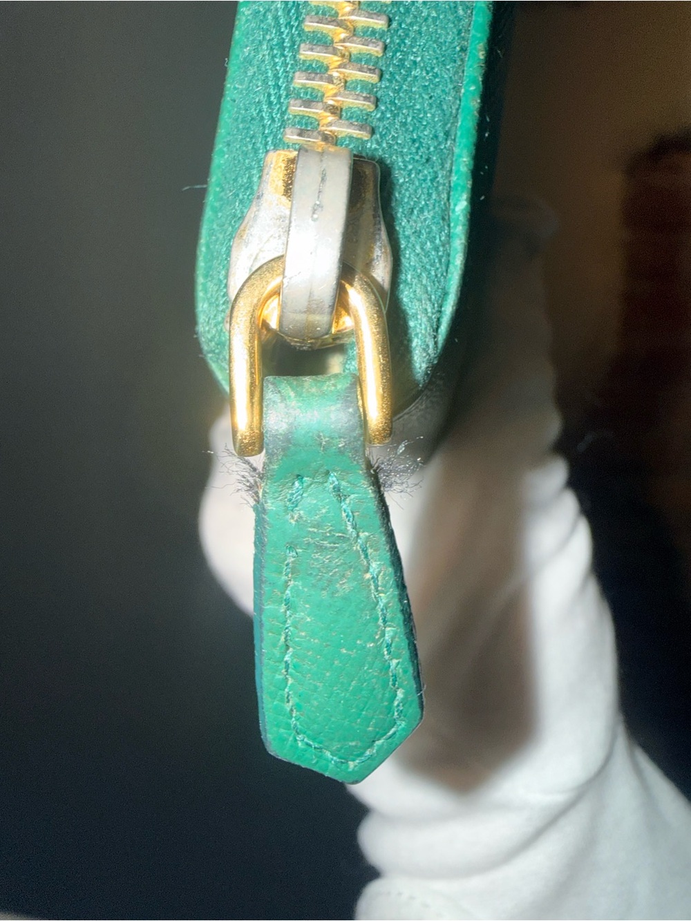 Authentic Prada Emerald Green Saffiano Zip Around Wallet Limited Edition - Picture 6 of 13